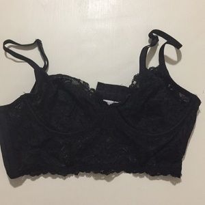 NWOT Black Lace Bralette